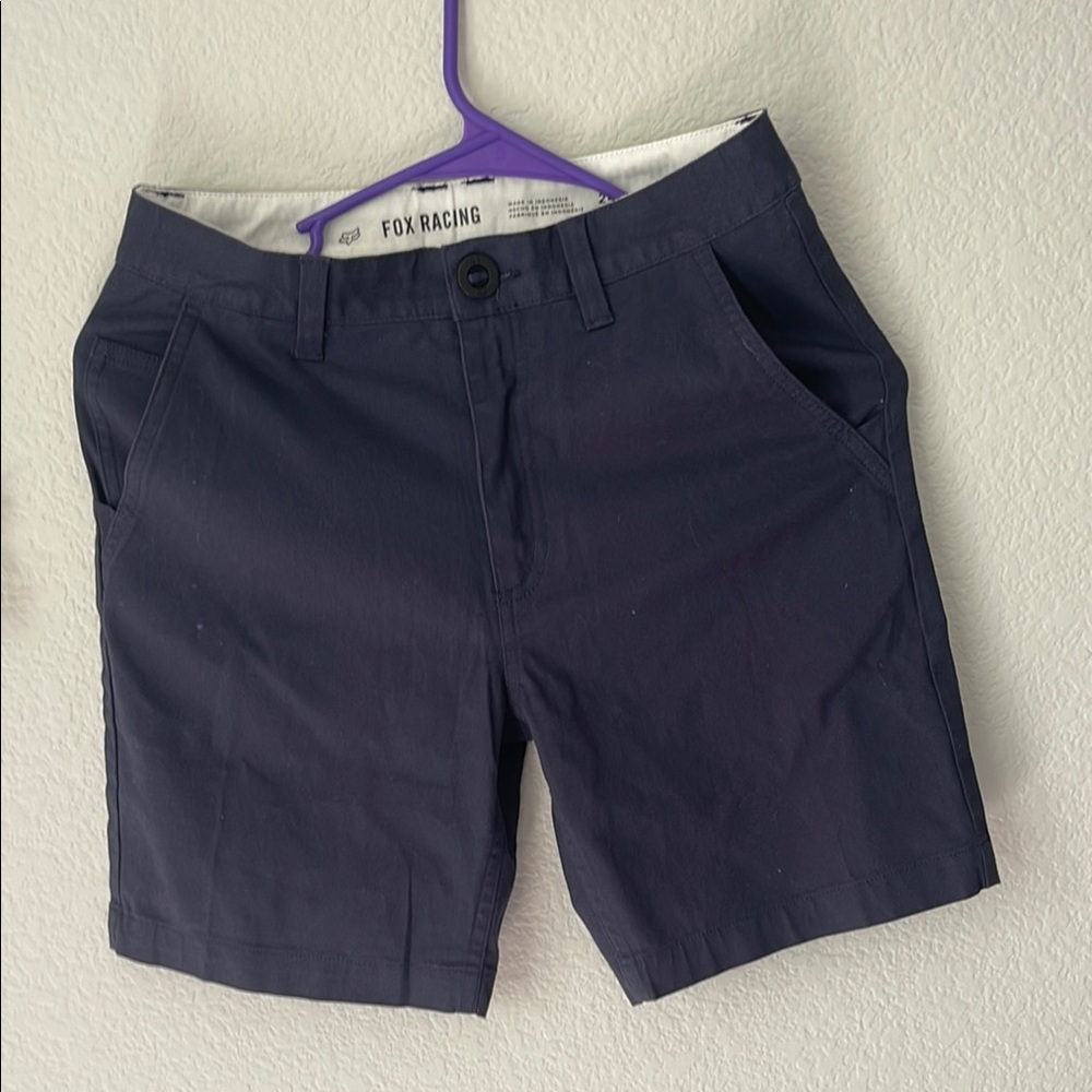 Fox Blue Casual Shorts Flat Front Design